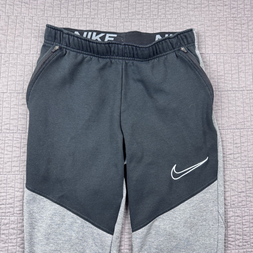Nike Therma-FIT Joggers Sweatpants Mens Small Black Gray Workout Gym Casual - Picture 2 of 12